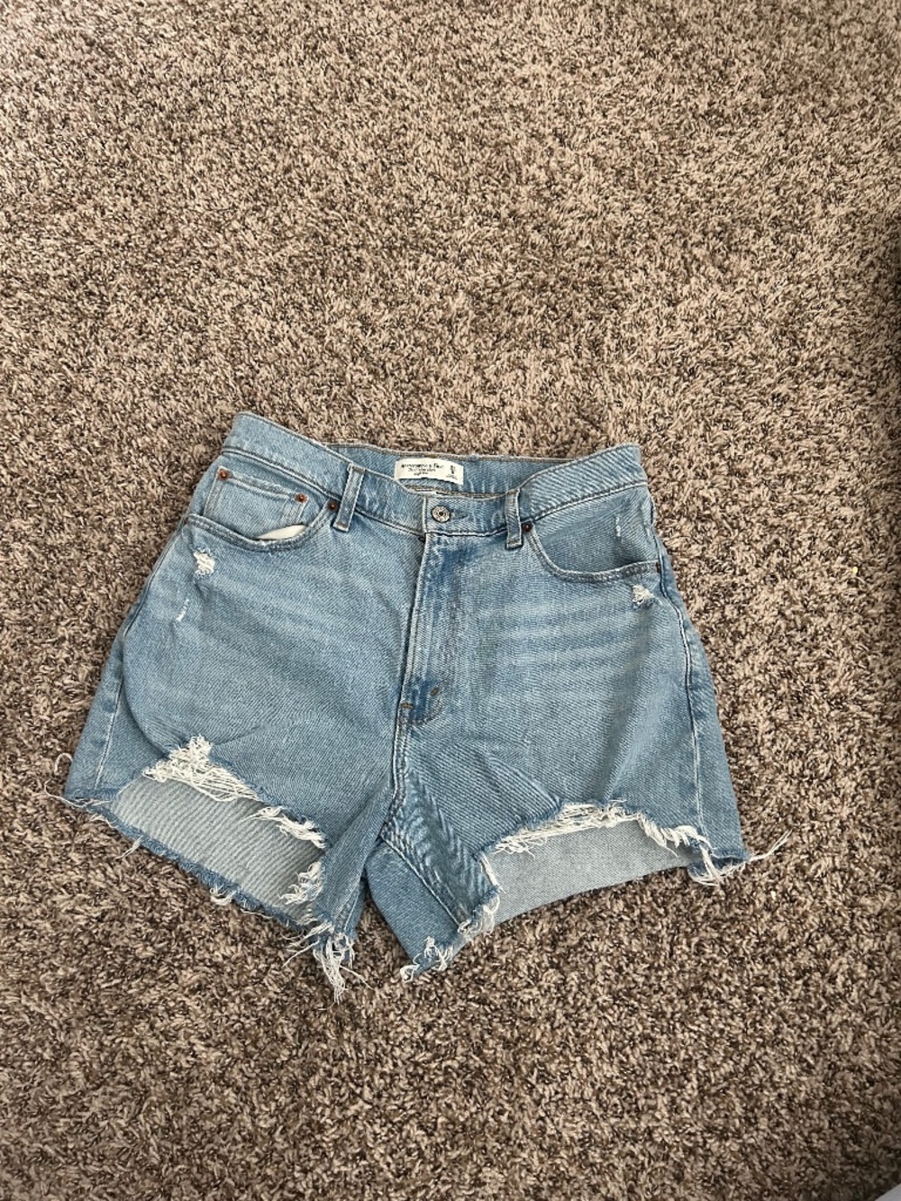 Abercrombie & Fitch High Rise Denim Shorts